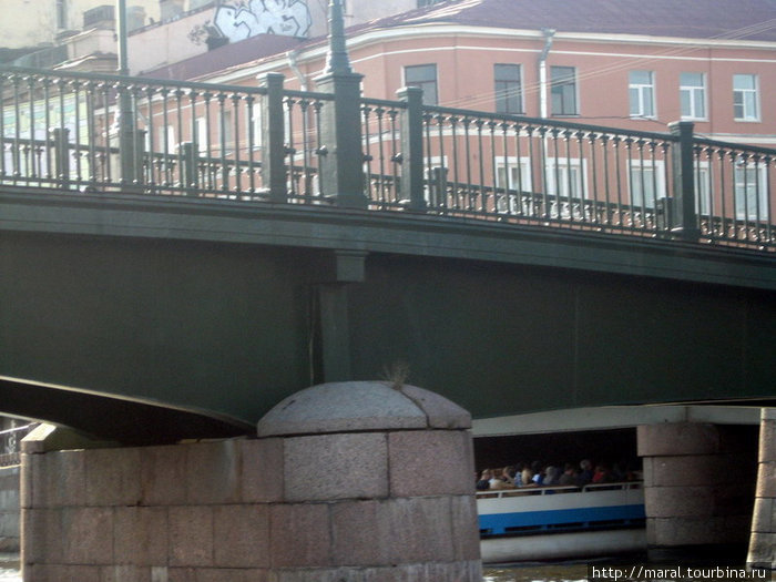 Плывём по Фонтанке под сенью мостов Санкт-Петербург, Россия