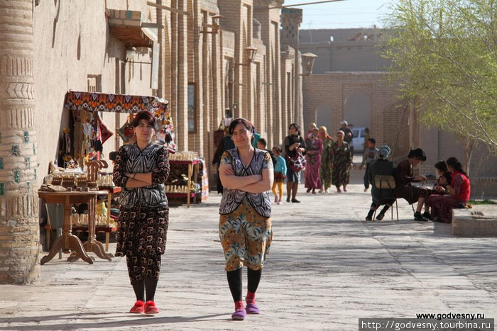 Люди, архитектура Хива, Узбекистан
