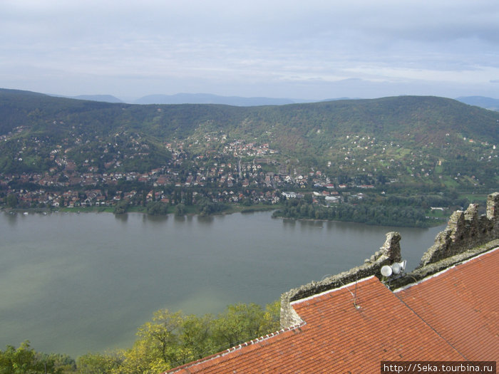 Виды на Дунай с высоты Вишеграда Вишеград, Венгрия
