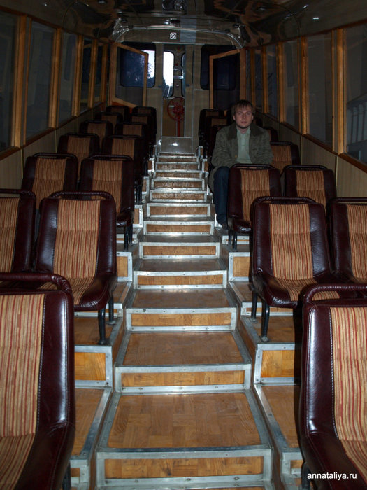 Внутри вагончика Баку, Азербайджан
