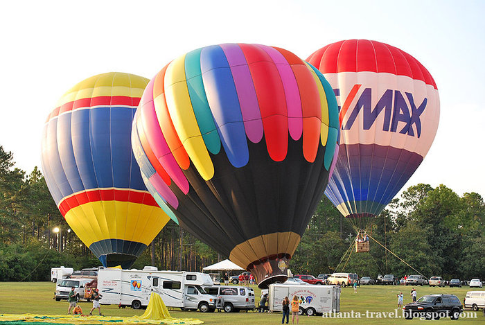 Фестиваль воздушных шаров Sky High Hot Air Штат Джорджия, CША