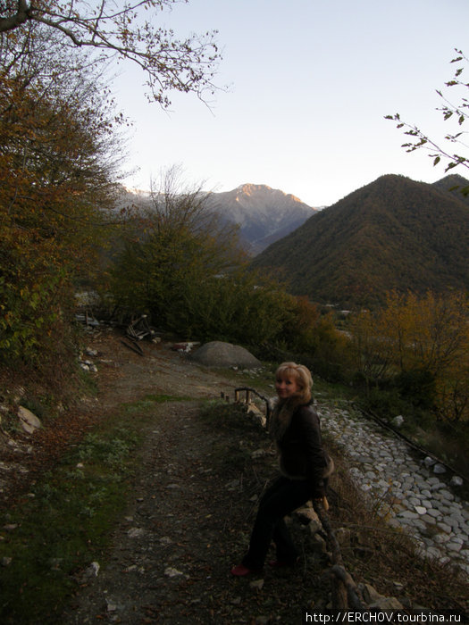Утро в горах Шеки, Азербайджан