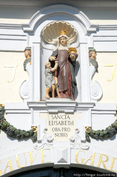 Святая Елизавета ,покровительница монастыря бегинок Брюгге, Бельгия