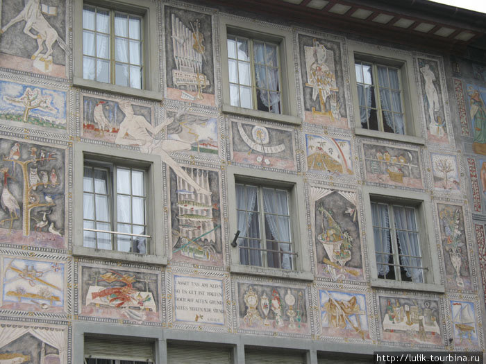 Расписная Rathausplatz Штайн-на-Рейне, Швейцария