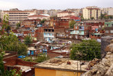 Вид со стены на жилой квартал старого города