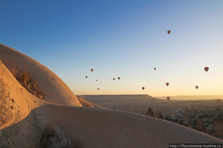 Воздушные шары на рассвете. Каппадокия - Гереме Национальный Парк, Турция