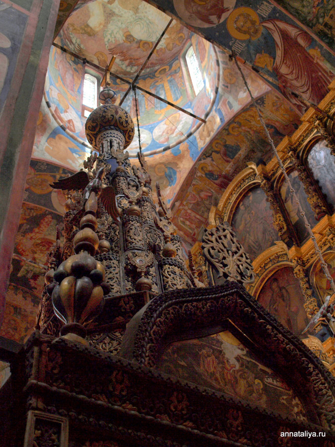 Внутри церкви Ильи Пророка Ярославль, Россия