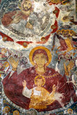 Фреска на потолке церкви в монастыре Сумела