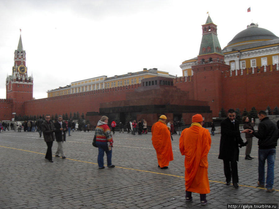 Буддисты на Красной площади Москва, Россия