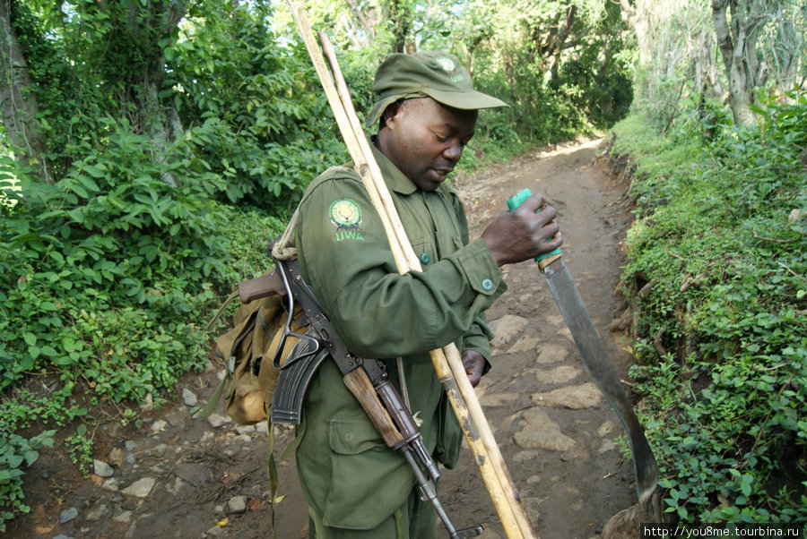 наш проводник Рвензори Маунтинс Национальный Парк, Уганда