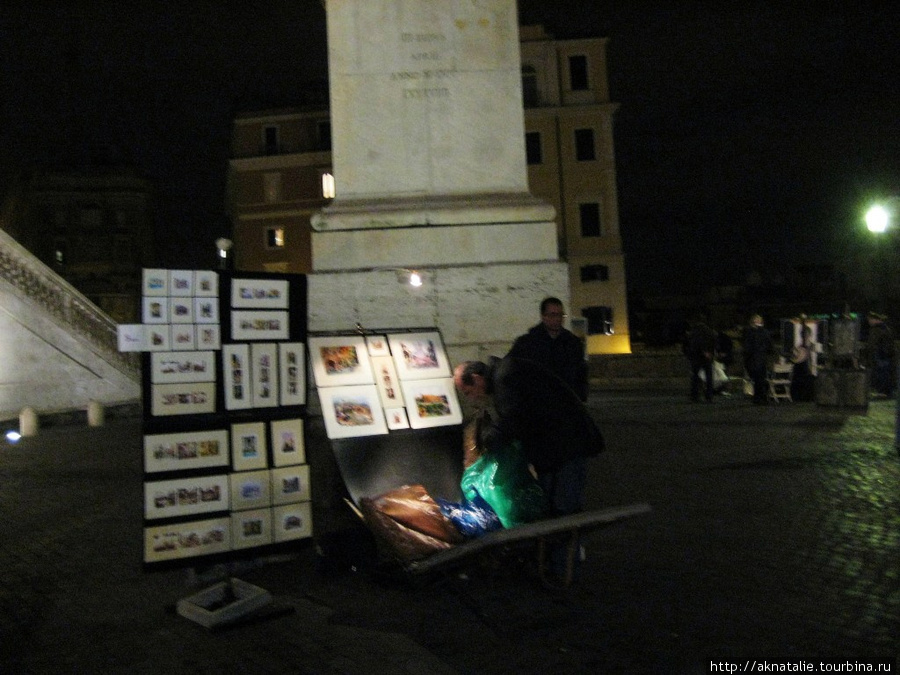 Прогулка по Piazza di Spagna Рим, Италия