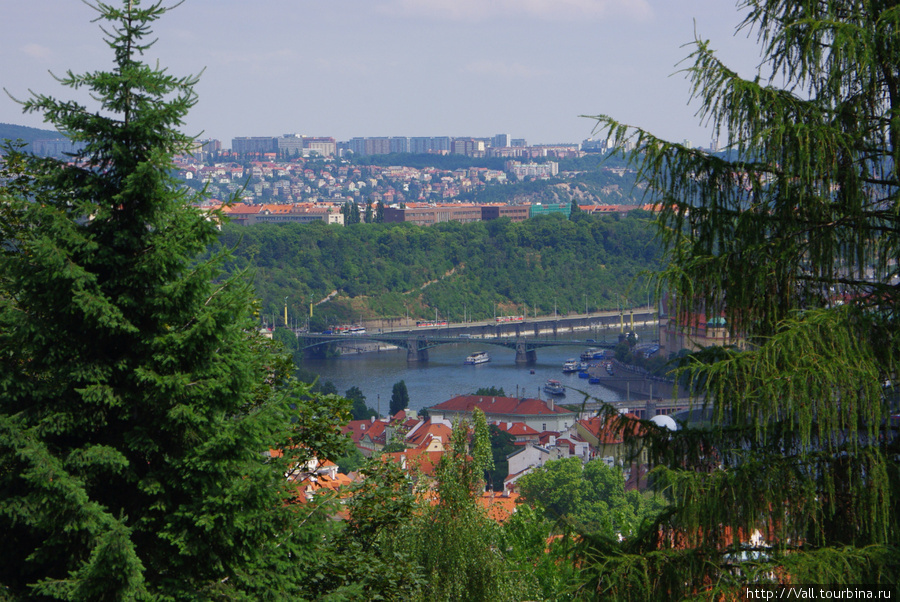 Вид с террасы ресторана Nebozizek Прага, Чехия