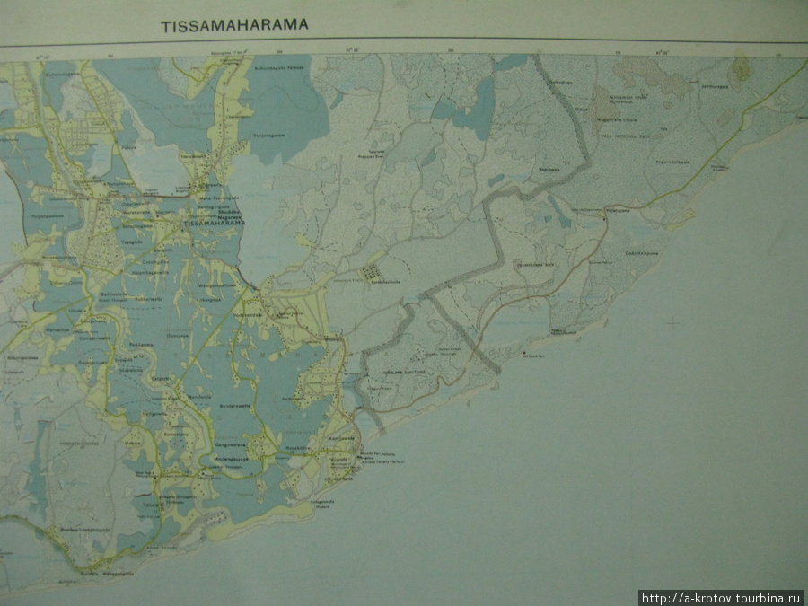Образец карты-пятисотметовки Тиссамахарама, Шри-Ланка