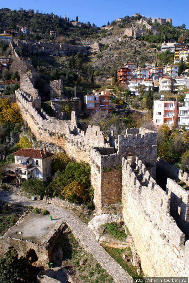 Стены крепости Алания, Турция