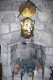 Камин в Английской башне замка крестоносцев