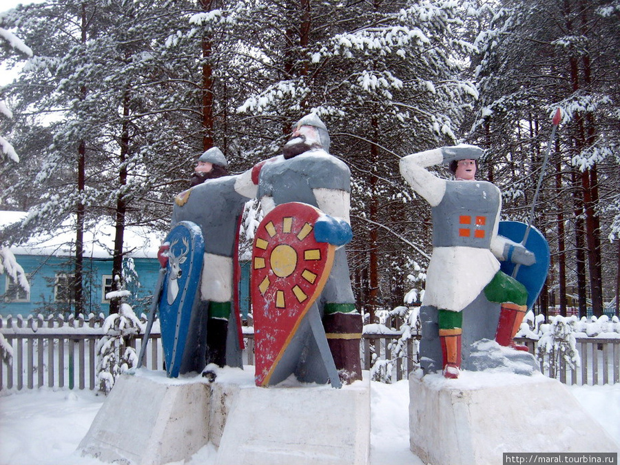 Покой Деда Мороза и его гостей оберегают сказочные богатыри Великий Устюг, Россия