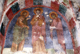 Фреска на стене храма Святого Николая
