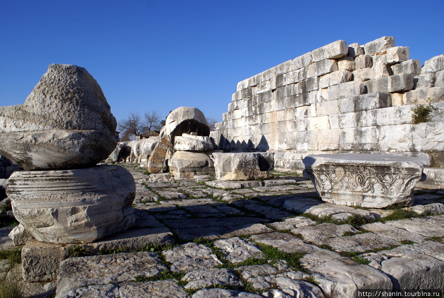 На руинах храма Аполлона Дидим, Турция