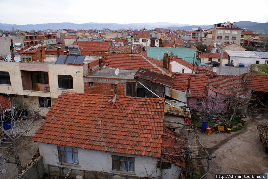 Вид на Изник с крепостной стены Изник, Турция