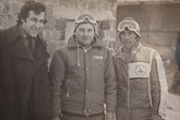 В центре Геннадий Стрекалов. Справа — тренер по горым лыжам. Цахкадзор, 1979-1981 гг.