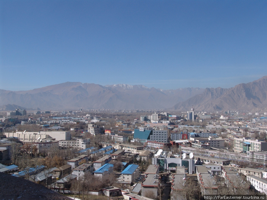 Виды Лхасы Лхаса, Китай Виды Лхасы Лхаса, Китай