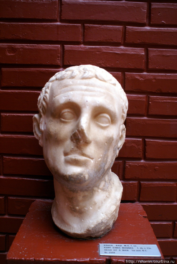 Голова античной статуи Сельчук, Турция