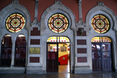 Вход в Железнодорожный музей на вокзале Сиркерджи