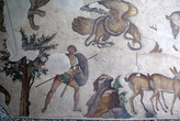 Мозаика с изображением охоты в Музее мозаик в Стамбуле