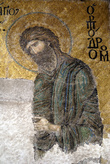 Фрагмент Мозаики на втором этаже собора Святой Софии в Стамбуле