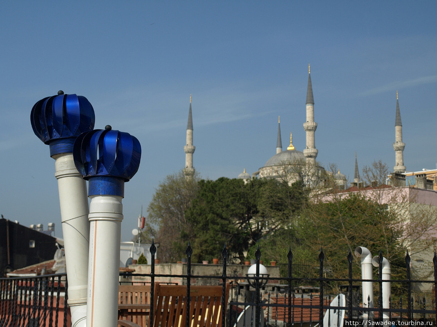 Виды с крыши отеля Стамбул, Турция