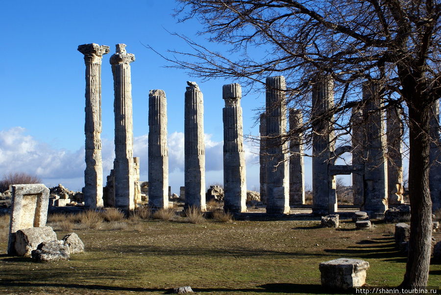 Колонны храма Зевса ОЛбайского Силифке, Турция
