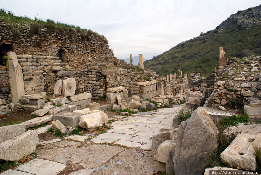 Улица Куретов в Эфесе Эфес античный город, Турция