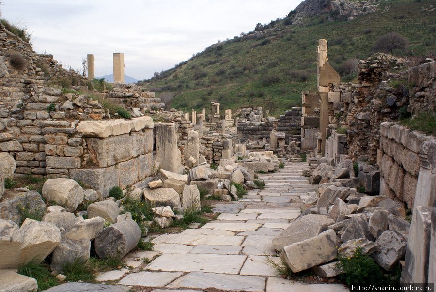 Улица в Эфесе Эфес античный город, Турция