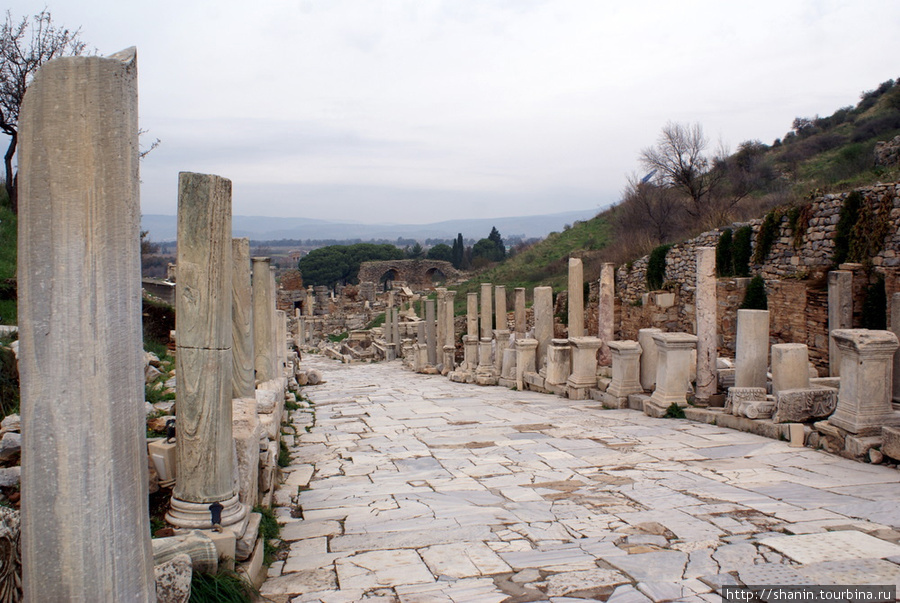 Улица КУретов в Эфесе Эфес античный город, Турция