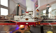 Оскар Хубер, последний сохранившийся на Рейне колесной пароход с паровой машиной. Оригинал стоит в Дуйсбурге на Винкеканале в музее кораблей