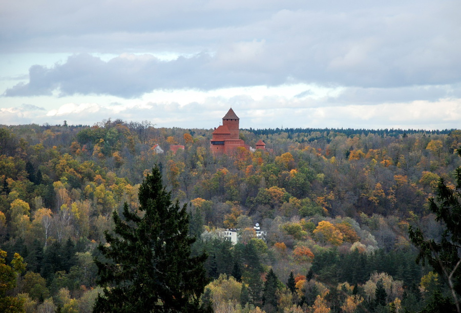 Осень в Сигулде и легенда о Турайдской Розе Сигулда, Латвия