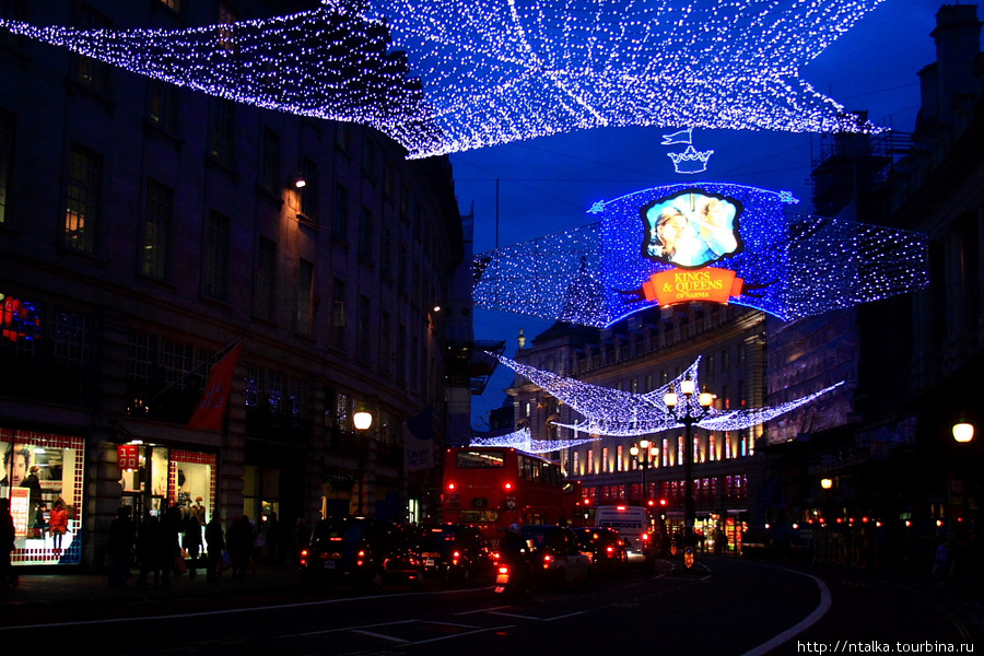 Рождество в Лондоне - window shopping Лондон, Великобритания