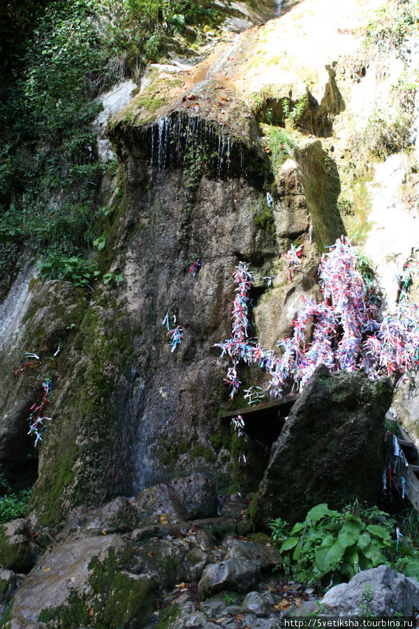 Водопад мужские слезы Рица Реликтовый Национальный Парк, Абхазия