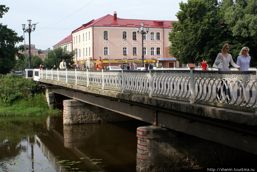 Мост через реку Писса в Гусеве Гусев, Россия