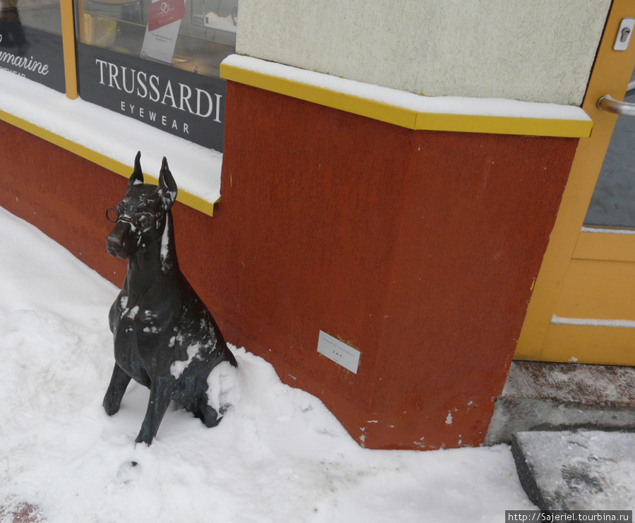 Умный пёс в Вильнюсе :)