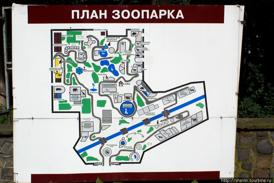 План Калининградского зоопарка Калининград, Россия