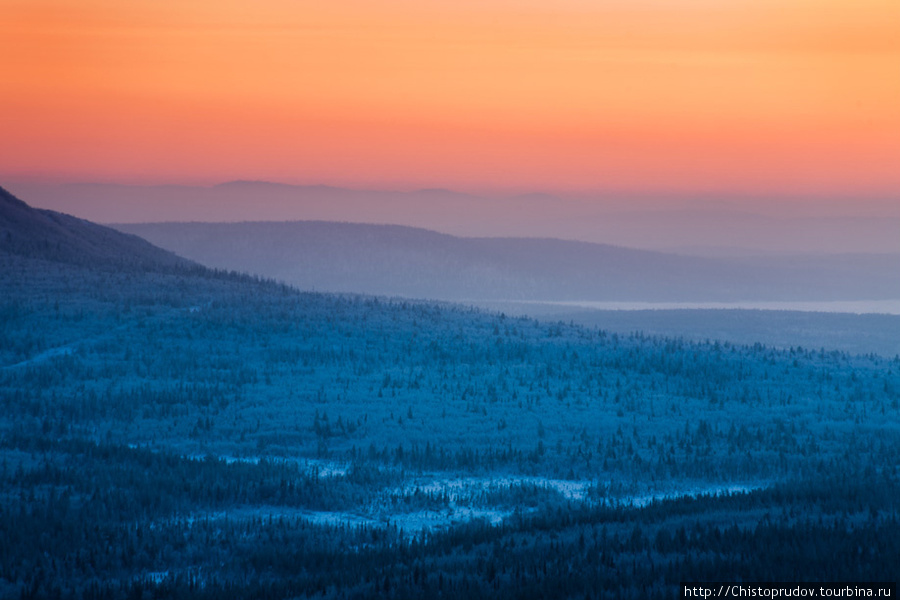 Виды с гор Мончегорска. Мончегорск, Россия