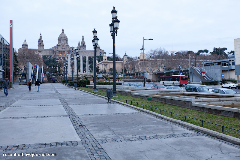 Площадь Испании,Национальный музей искусства в Барселоне. Барселона, Испания