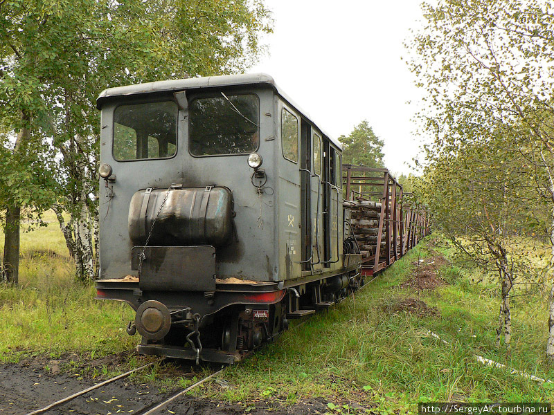 Рабочий поезд в окрестностях пос. Болонь (Рязанская область) Тума, Россия