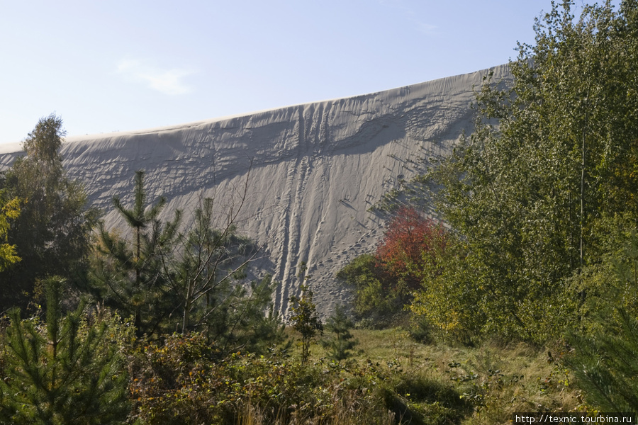Оптический обман: кажется, что стена песка почти вертикальна Куршская Коса Национальный Парк, Россия