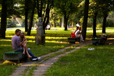 В парке на острове Канта в Калининграде