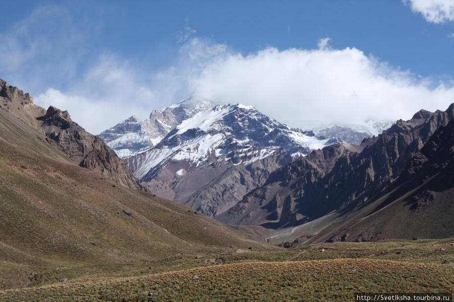 Аконкагуа — самый высокий в мире потухший вулкан Пуэнте-дель-Инка, Аргентина