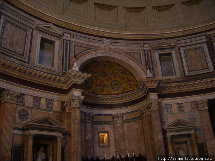 Интерьер Пантеона Рим, Италия