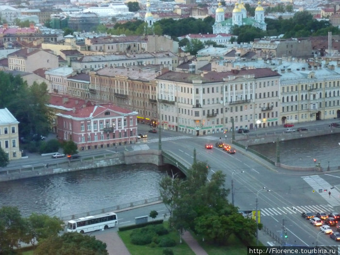 Вид на Фонтанку из гостиницы \Азимут\ Санкт-Петербург, Россия