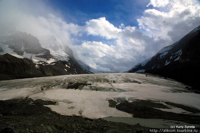 Ледник Columbia Icefield.